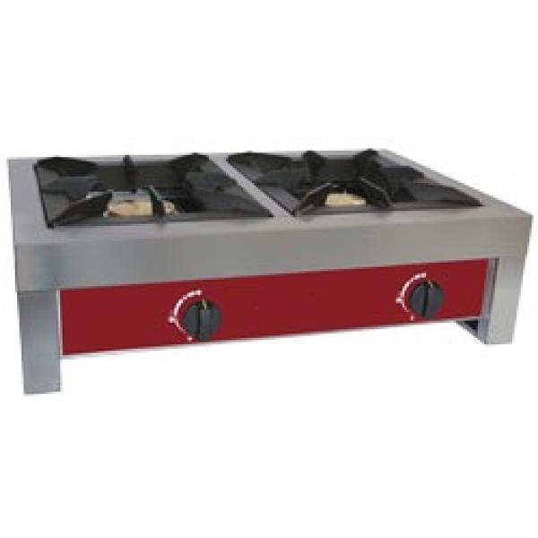 RF2G/Q (25) Tischkocher, Tisch Gasherd - 2 Brenner, 72x48x26